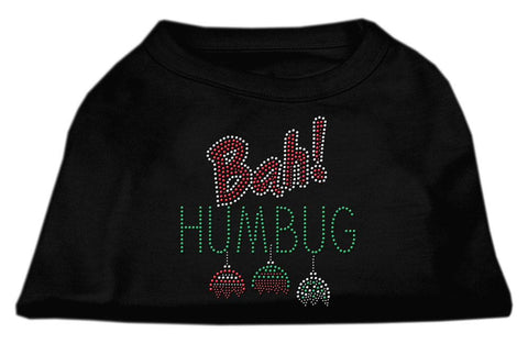 Bah Humbug Rhinestone Dog Shirt Black  Sm (10)