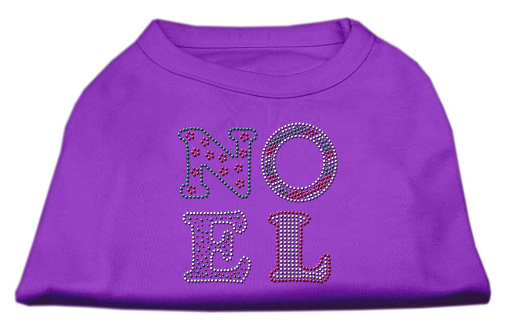 Noel Rhinestone Dog Shirt Purple XL (16)