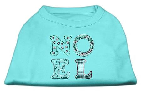 Noel Rhinestone Dog Shirt Aqua XS (8)