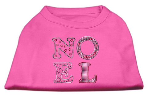 Noel Rhinestone Dog Shirt Bright Pink XXL (18)