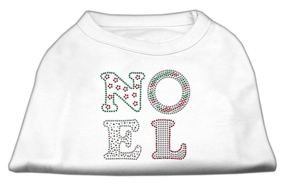 Noel Rhinestone Dog Shirt White XXL (18)