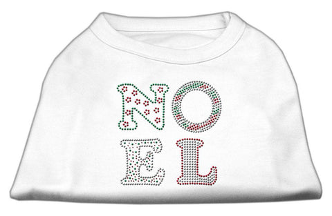 Noel Rhinestone Dog Shirt White XXXL (20)