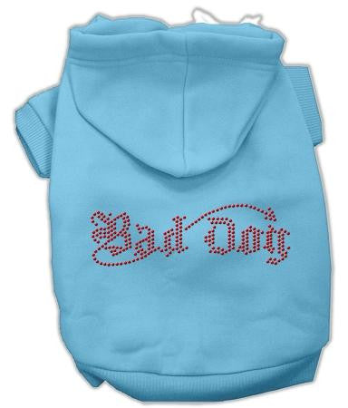 Bad Dog Rhinestone Hoodies Baby Blue XL (16)