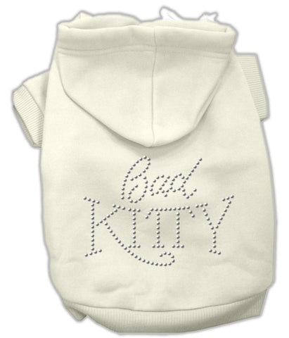 Bad Kitty Rhinestud Hoodie Cream XL (16)