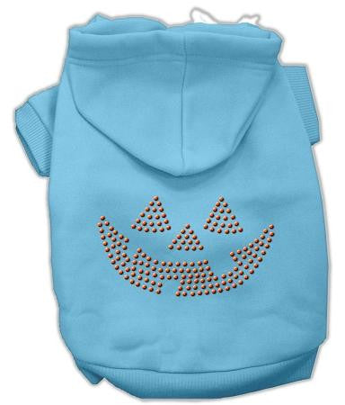 Jack O' Lantern Rhinestone Hoodies Baby Blue M (12)