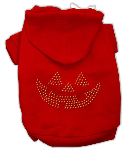 Jack O' Lantern Rhinestone Hoodies Red M (12)