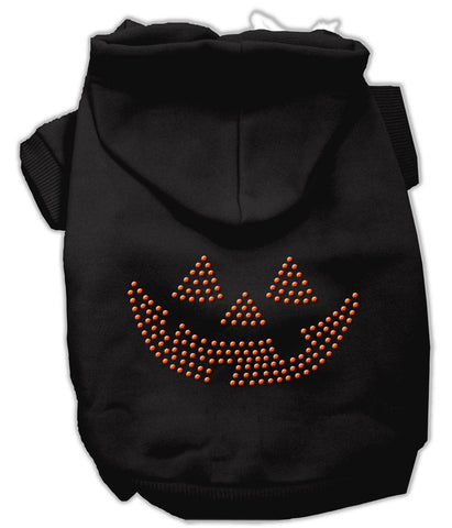 Jack O' Lantern Rhinestone Hoodies Black XS (8)