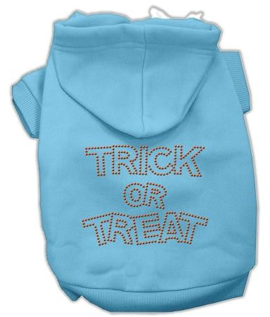 Trick or Treat Rhinestone Hoodies Baby Blue M (12)