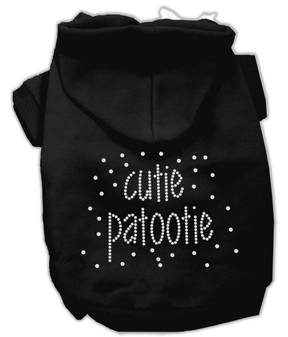 Cutie Patootie Rhinestone Hoodies Black S (10)