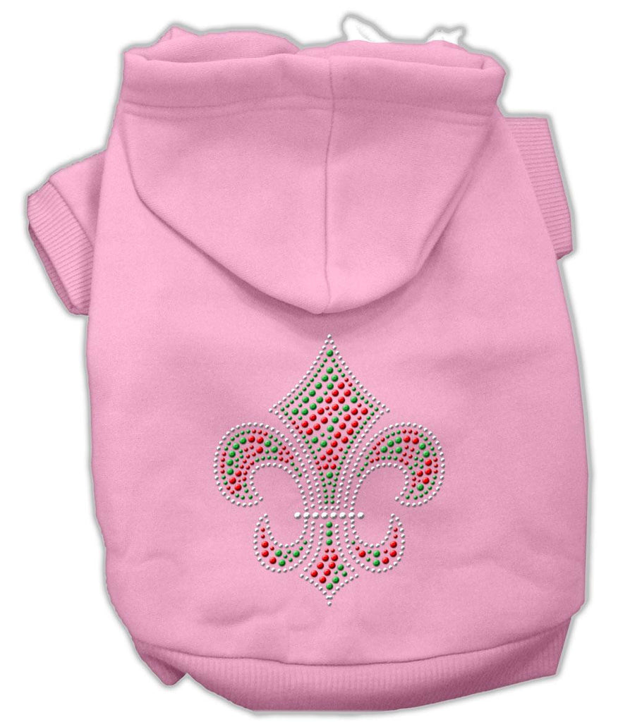 Holiday Fleur de lis Hoodies Pink XL (16)