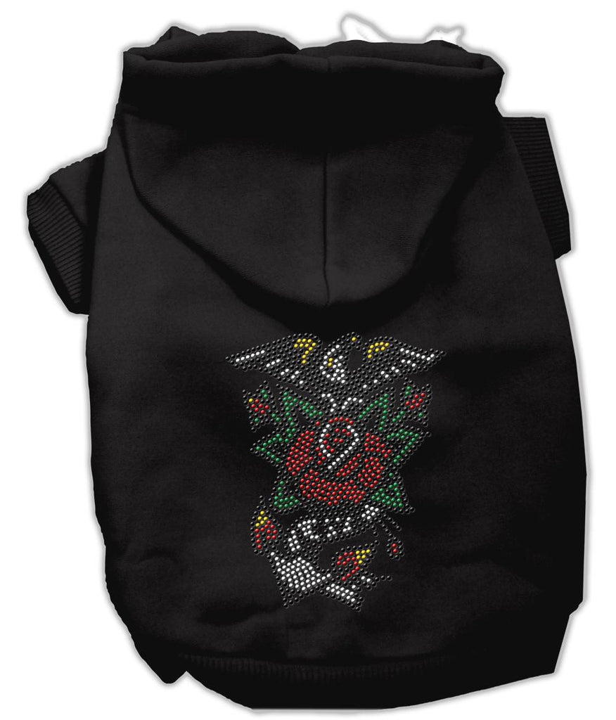 Eagle Rose Nailhead Hoodies Black XS (8)