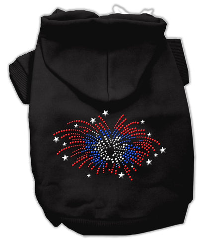 Fireworks Rhinestone Hoodie Black L (14)