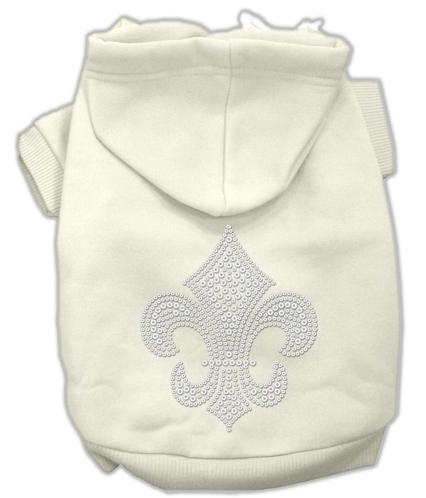 Fleur de lis Hoodies Cream XS (8)