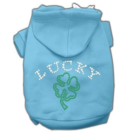 Four Leaf Clover Outline Hoodies Baby Blue XL (16)