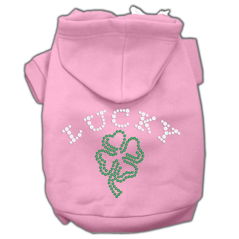 Four Leaf Clover Outline Hoodies Pink XXXL(20)