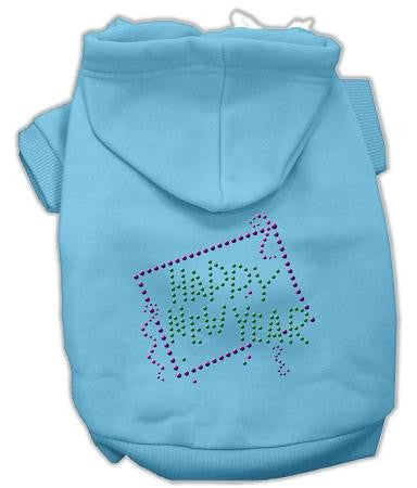 Happy New Year Rhinestone Hoodies Baby Blue M (12)