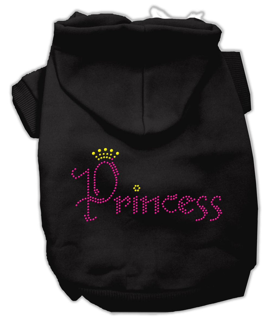 Princess Rhinestone Hoodies Black M (12)