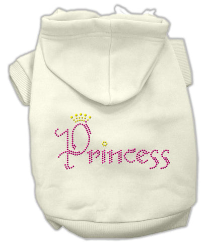 Princess Rhinestone Hoodies Cream XXXL(20)