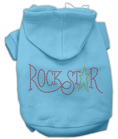 Rock Star Rhinestone Hoodies Baby Blue XL (16)