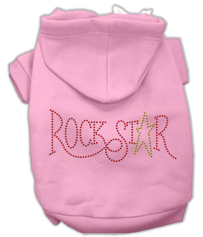 Rock Star Rhinestone Hoodies Pink XL (16)