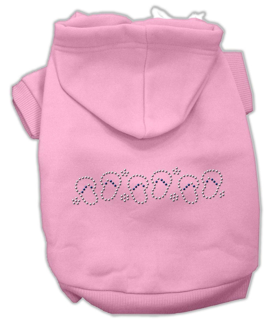 Beach Sandals Rhinestone Hoodies Pink XXXL(20)