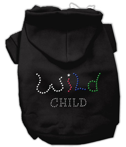 Wild Child Rhinestone Hoodies Black L (14)