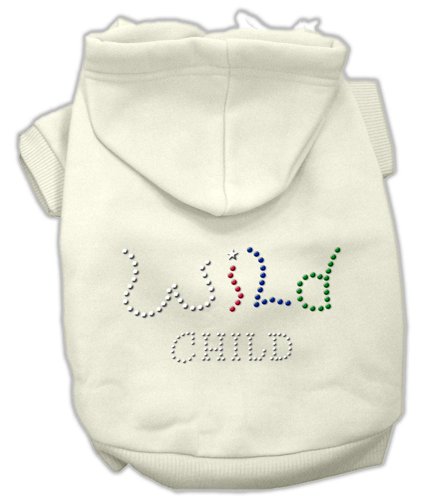 Wild Child Rhinestone Hoodies Cream XXL (18)