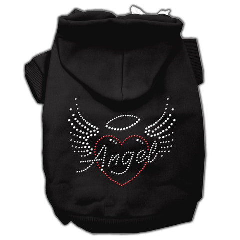 Angel Heart Rhinestone Hoodies Black S (10)