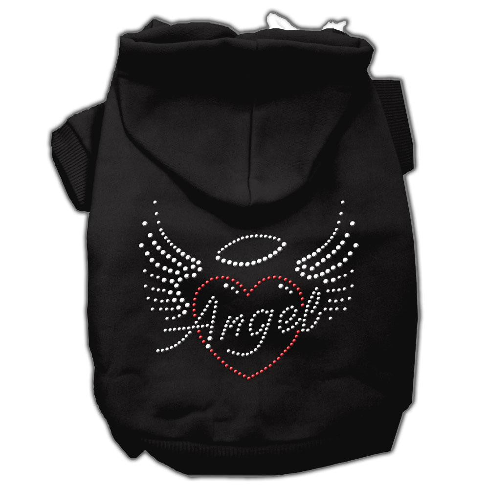 Angel Heart Rhinestone Hoodies Black XL (16)