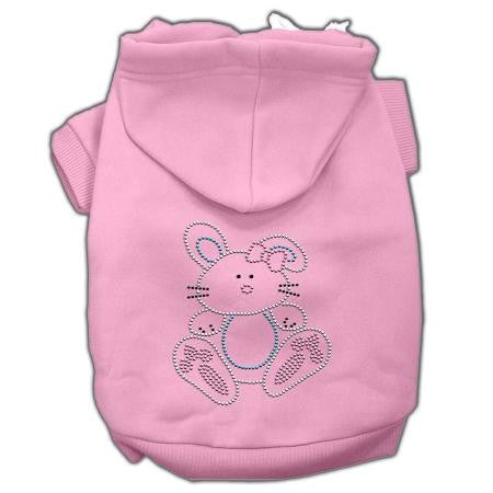 Bunny Rhinestone Hoodies Pink XXL (18)