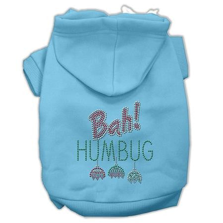 Bah Humbug Rhinestone Hoodies Baby Blue M (12)