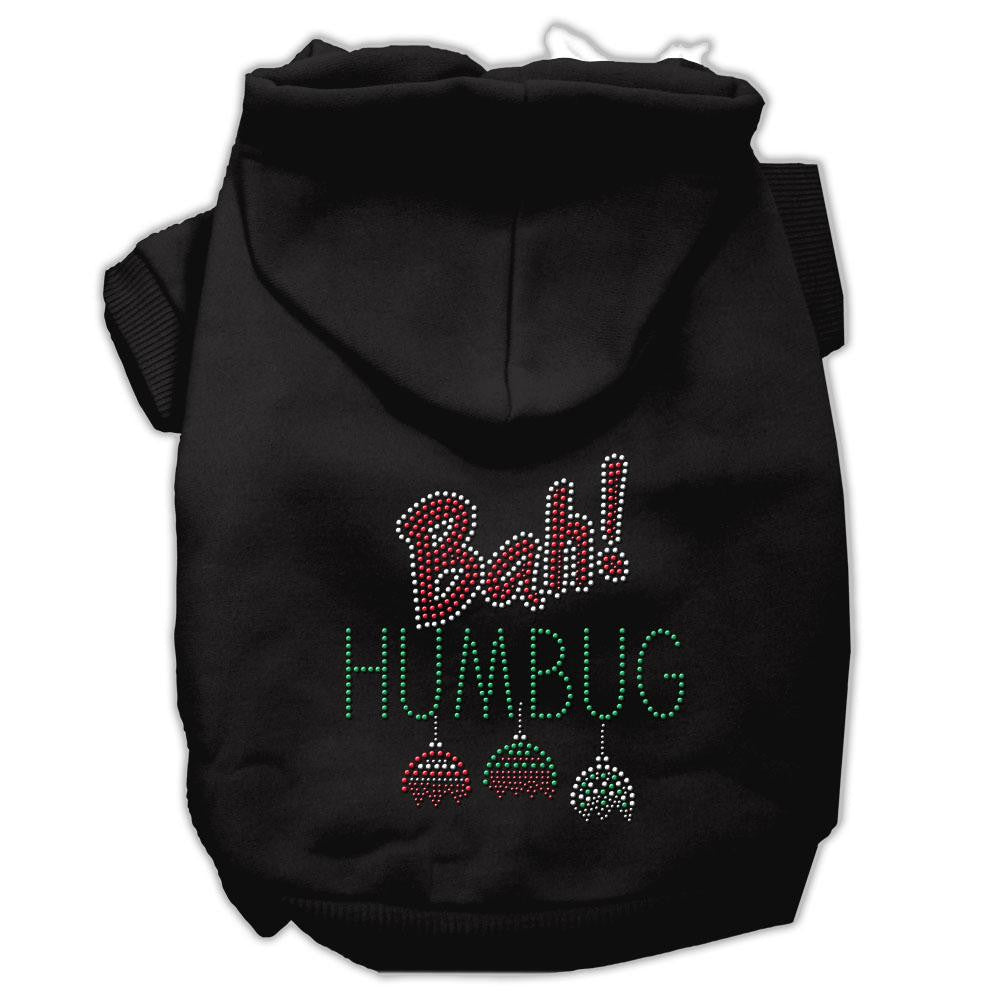 Bah Humbug Rhinestone Hoodies Black M (12)