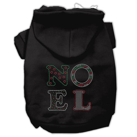 Noel Rhinestone Hoodies Black XS (8)