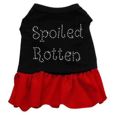 Spoiled Rotten Rhinestone Dress Black with Red Med (12)