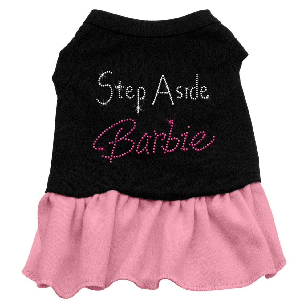 Step Aside Barbie Rhinestone Dress Black with Pink XXXL (20)