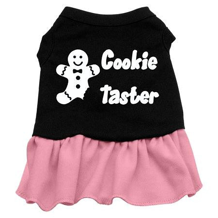 Cookie Taster Screen Print Dress Black with Pink Lg (14)