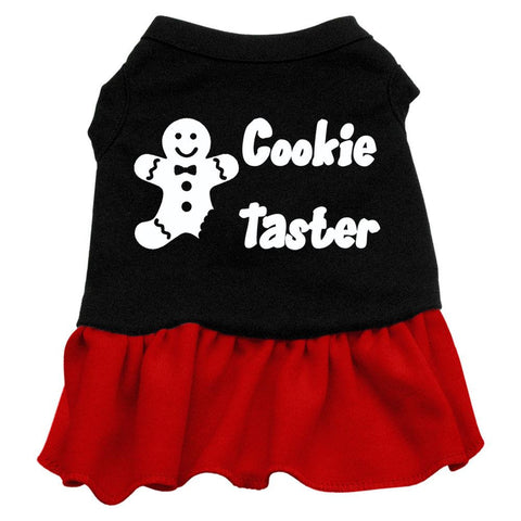 Cookie Taster Screen Print Dress Black with Red Lg (14)