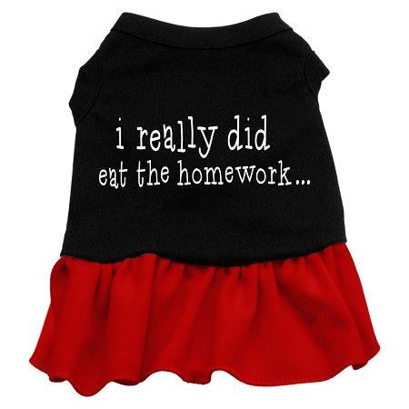 I really did eat the Homework Screen Print Dress Black with Red Lg (14)