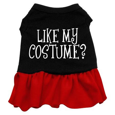 Like my costume? Screen Print Dress Black with Red Med (12)