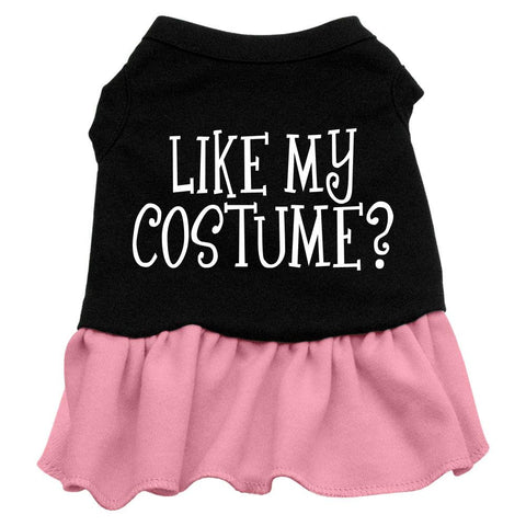 Like my costume? Screen Print Dress Black with Pink Sm (10)