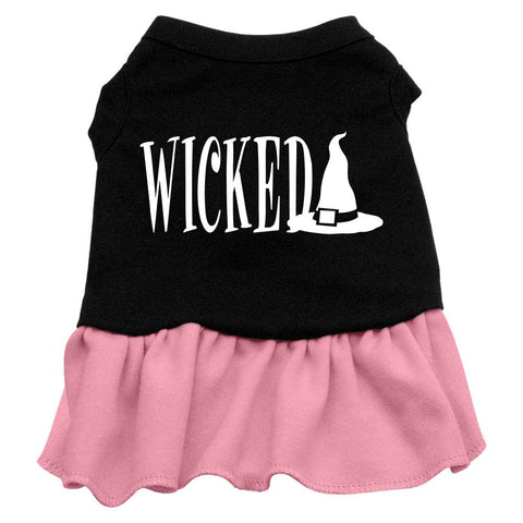 Wicked Screen Print Dress Black with Pink Med (12)