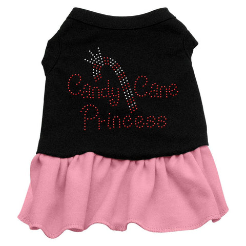 Candy Cane Princess Rhinestone Dress Black with Pink XXXL (20)