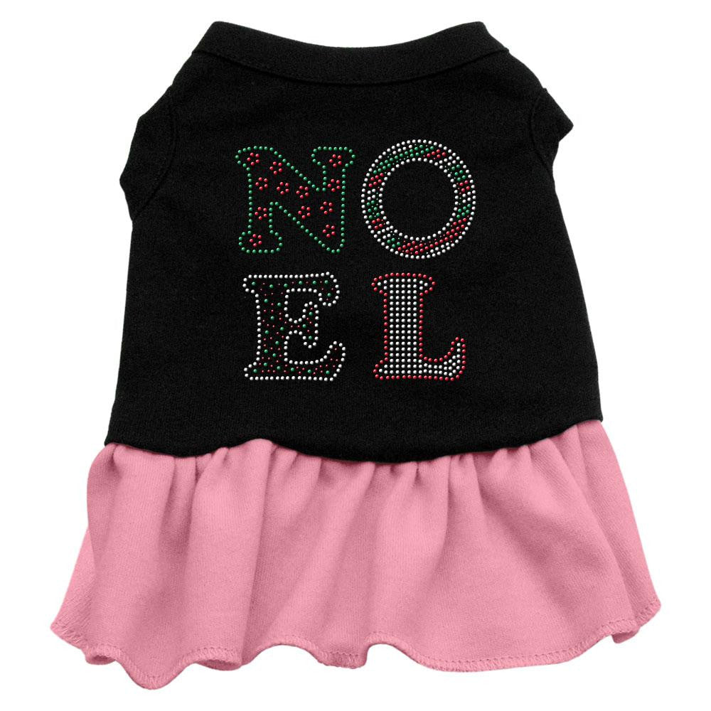 Noel Rhinestone Dress Black with Pink Med (12)