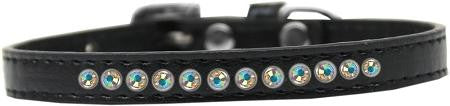 AB Crystal Size 10 Black Puppy Collar