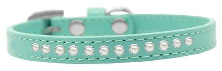 Pearl Size 12 Aqua Puppy Collar