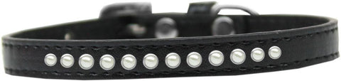 Pearl Size 10 Black Puppy Collar