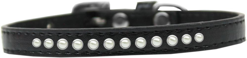 Pearl Size 8 Black Puppy Collar