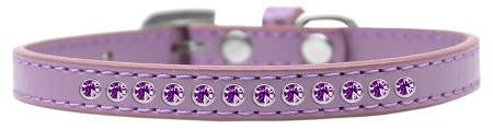 Purple Crystal Size 12 Lavender Puppy Collar