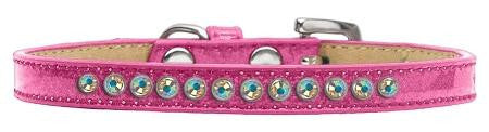 AB Crystal Size 8 Pink Puppy Ice Cream Collar