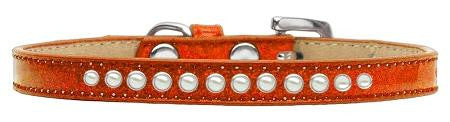 Pearl Size 10 Orange Puppy Ice Cream Collar